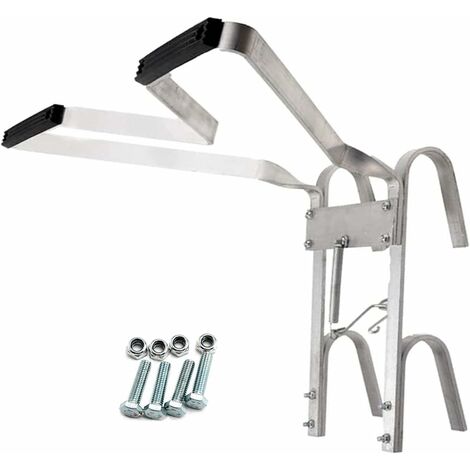 Ladder Stand Off V-Shaped Universal Ladder Standoff Downpipe Ladder Accessory Aluminum Stabiliser Rubber Bumper Helps Stop Your Ladders Slipping Sideways for Any Environment