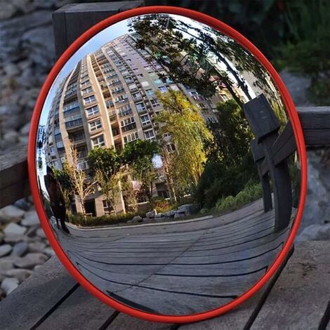 2PCS 24" Convex Traffic Mirror Wide Angle Blind Spot Corner Road Parking Safety