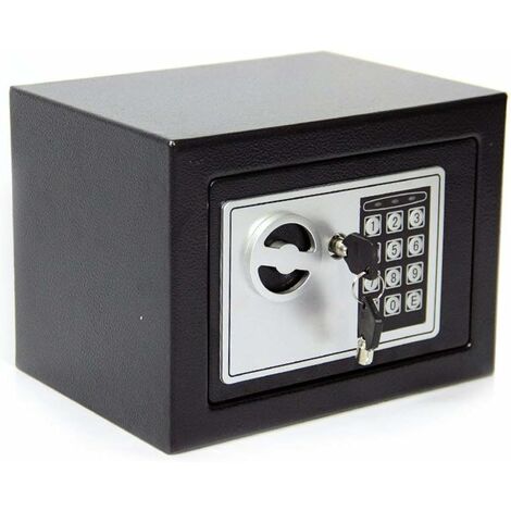4.6L DIGITAL STEEL SAFE ELECTRONIC SECURITY HOME OFFICE MONEY CASH SAFETY BOX 2 KEYS