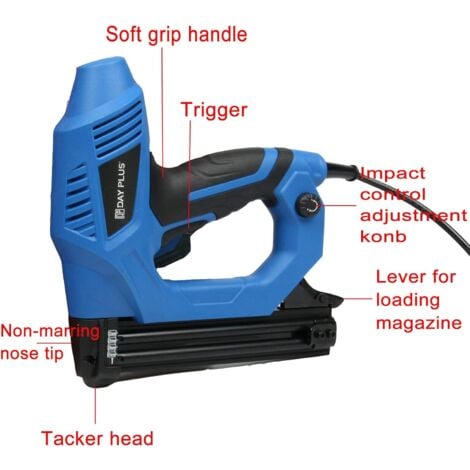 Nail Gun & Staple Gun 2in1 Electric Heavy Duty Stapler Nailer