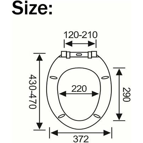 Toilet Seat, Soft Close Toilet Seat White with Quick Release for Easy Clean, Top Fixing, Stay Tight Toilet Lid Oval Shape, Heavy Duty Urea-Formaldehyde Anti-Bacterial Material