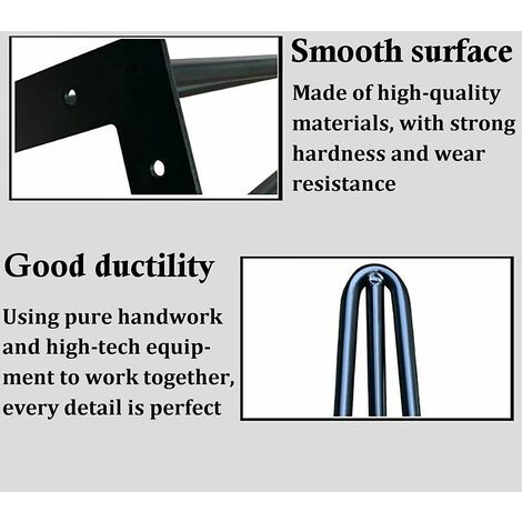 Hairpin Legs 34''/ 86cm Heavy Duty Table Legs with Floor Protector Feet & Screws 4PCS Furniture Legs for Standard Desk Dining Table Dressing Table Computer Table