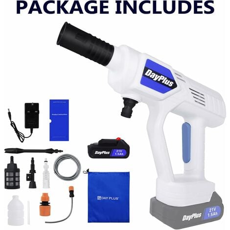 Portable Cordless Car High Pressure Washer Jet Water Wash Cleaner Gun Battery