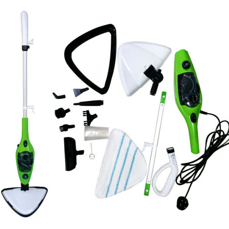 Steam Mop Cleaner, Hot Steam Mop Detachable Handheld Steamer Cleaning Floor Window Carpet Washer, Kills 99.9% of Bacteria Without Cleaning Chemicals, 10 in 1 Multi-Purpose Steam Mop Floor Cleaning Mop