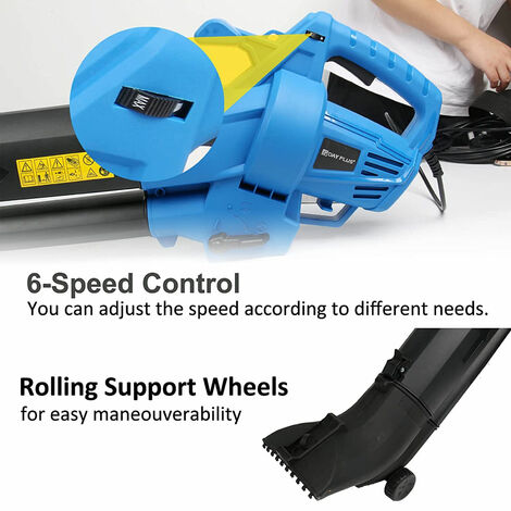 Handheld Leaf Blower 3 in 1 Leaf Vacuum & Mulcher 3500W Garden Vacuum ...