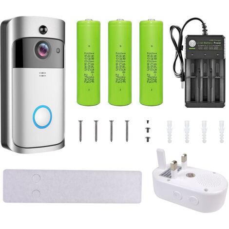 Wireless Doorbell, Waterproof Wall Plug-in Cordless Door Chime Kit With  300m Range, 36 Chimes, 4-level Volume (cy)