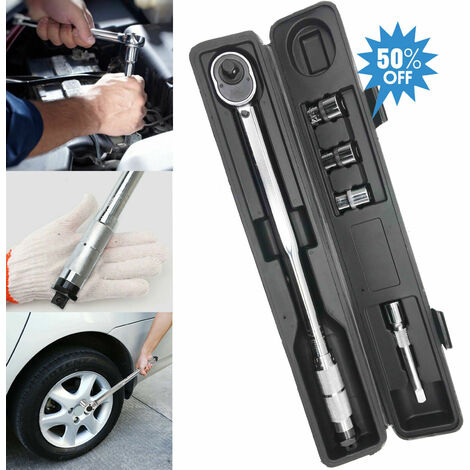 Ratchet Torque Wrench Set 1/2" 28-210N Repair Spanner Hand Tool Kit Car Fixing (1/5)