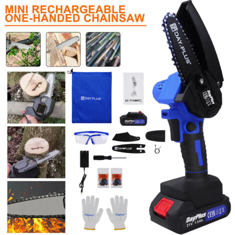 Electric Chainsaw Cordless Portable Chain Saw Tree Trimming Branch Wood Cutting (1/5)