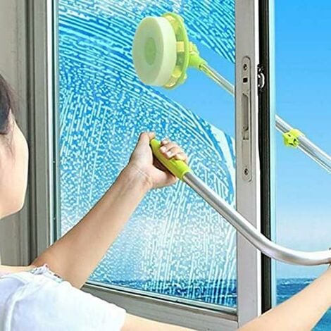 Telescopic U Type High Rise Window Cleaner Glass Wash Cleaning Brush Long Handle