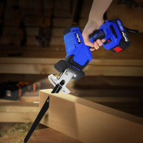 Powered Cordless Reciprocating Saw Li-Ion Battery Variable Speed