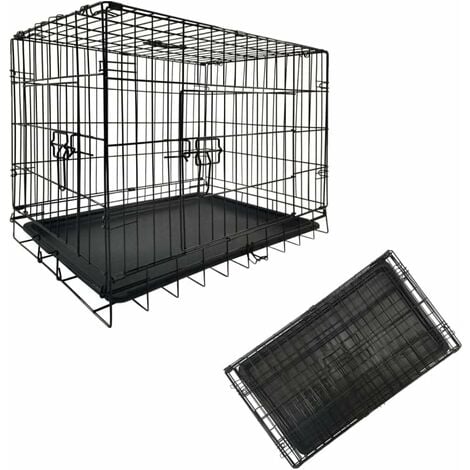 Black clearance wire kennel