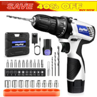 Cordless Drill Driver & Electric Combi Drill Kit 16.8V Compact Li-Ion Battery 18+1 Keyless Clutch Driver w/Screwdriver,Drill Bits,Carry Box,Varible Speed/Forward/Reverse Switching