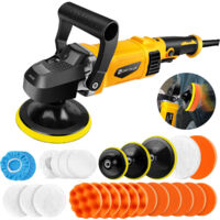 Electric Car Buffing Pads Polishing For Drill Sponge Kit Waxing Foam Polisher