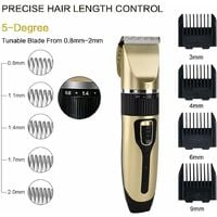 Professional Hair Clippers Electric Trimmers Cutting Cordless Beard Shaver Low Noise Mens Hair Clippers USB Rechargeable Hair Cutting Machine with Hair Groomer Kit for Mens/Kids/Baby/Pet