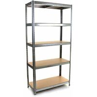 Heavy Duty 5 Tier Racking Shelf Garage Shelving Storage Shelves Unit (180x90x40cm)