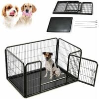 Dog pen with clearance floor