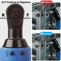 3/8" 12V Cordless Electric Ratchet Wrench Tool Set With 2 Batteries - 40Nm Torque