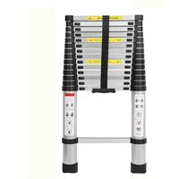 4.4M Telescopic Ladder Aluminium Portable Multi-Purpose Folding Portable Heavy Duty Multi-Purpose Aluminium Telescopic Ladder Extendable