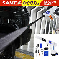 Cordless Pressure Cleaner Portable Pressure Washer Lightweight Cordless Jet Wash Car Washer with 1.5Ah Battery Foam Generator Nozzle Water Pump 5M Hose
