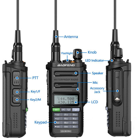 Fuienko – talkie-walkie 2022 Pro, étanche IP67, haute puissance