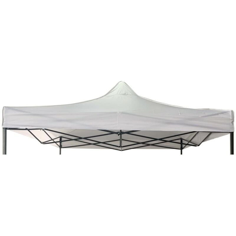 Rebecca Mobili Cubierta de techo Gazebo Blanco Poliéster impermeable 3x3