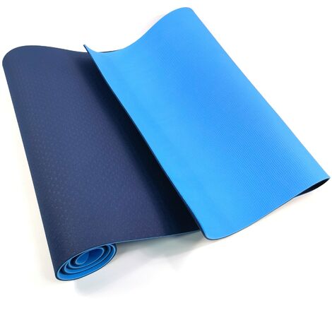 PrixPrime - Esterilla para yoga gruesa azul 183x61x0,8