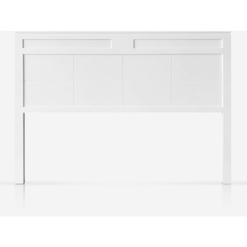 Cabecero Cama 135 acabado blanco cerrado madera pino modelo granada siena fabricado en maciza de insigni para 145 x 120