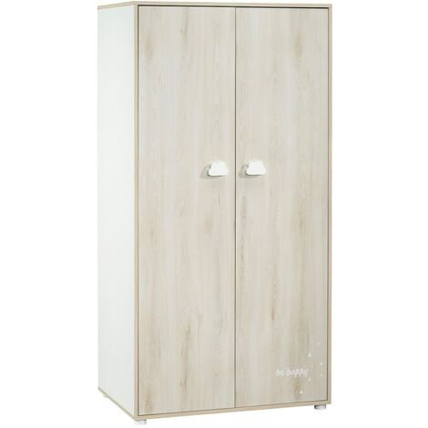 Armoire 2 portes 168x85x57cm en bois (1/3)