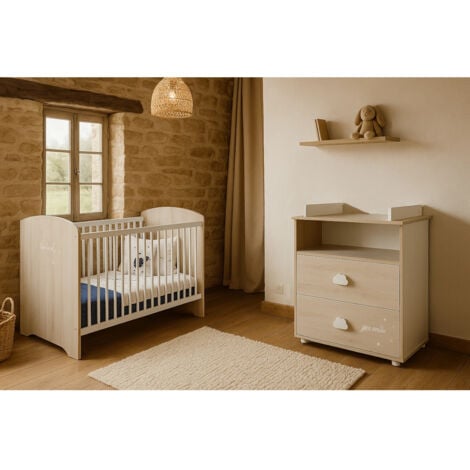 Commode à langer en bois