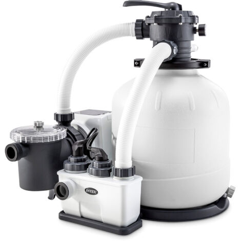 Intex Krystal Clear Sandfilteranlage® & Salzwassersystem 10 m³ für Pools bis 57.000 l