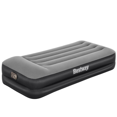 Bestway Tritech Single Inflatable Bed 191x97x46 cm Unterstützt bis zu 150 kg Aufgeblasenes in 3 Minuten Eingebautes Kissen
