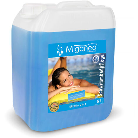 Miganeo Ultraklar 2 in 1 schaumfrei Algezid + Klarmacher 5 Liter