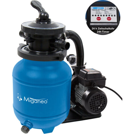 Miganeo Sandfilteranlage Dynamic 7000 Speed Clean  blau  6,3 m³/h Leistung