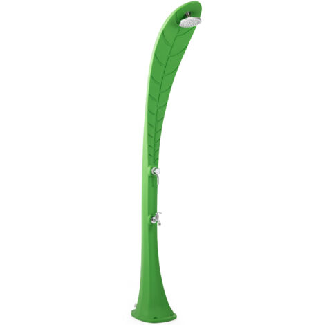 Steinbach Solardusche Leaf 220 cm – Kunststofftank 23 l – Einhebel-Mischbatterie – Anschluss für Gartenschlauch – Max. Betriebsdruck 3 bar (1/5)