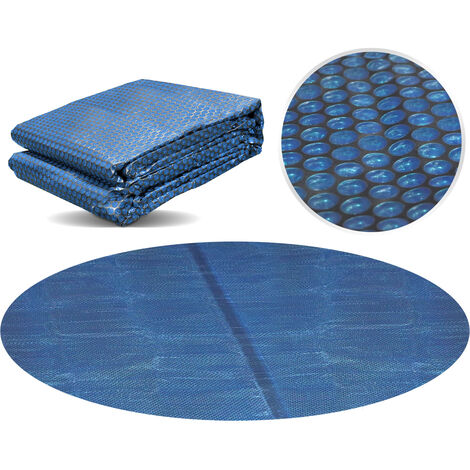 Miganeo Pool Solarfolie Ø 366 cm rund schwarz/blau