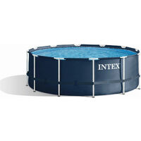 Intex Frame Pool 366 x 122 cm Rundpool mit Sicherheitsleiter