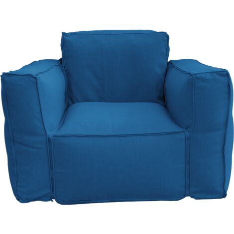 Canapé salon de jardin modulable 90x75x65cm Bleu pétrole (1/5)