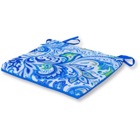 Lot de 4 Galettes de Chaise motif Arabesque 35x35 cm (1/5)