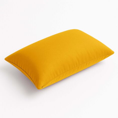 Coussins extérieur, déhoussable, lot de 2, 60x35cm - Jaune (1/5)