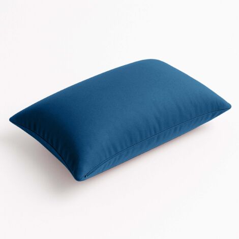 Coussins extérieur, déhoussable, lot de 2, 60x35cm - Bleu petrole