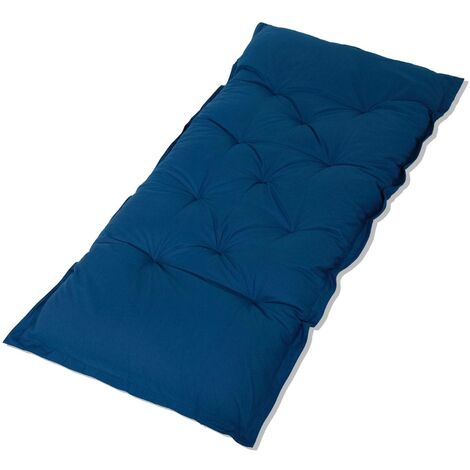 Matelas de sol XXL 195x100cm 15cm épaisseur – Flocon de mousse et ouate de polyester – Confort supérieur pour intérieur et extérieur