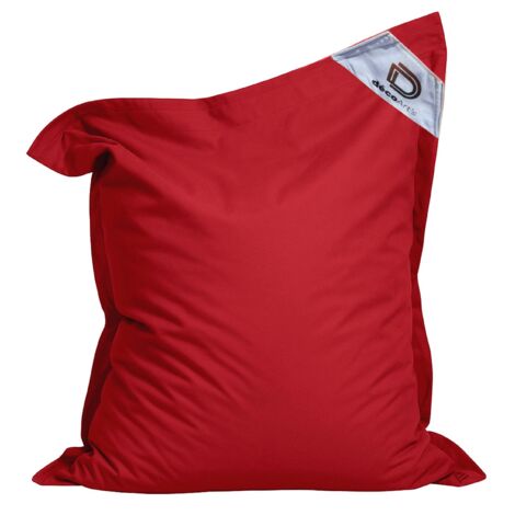 Pouf géant XXL déhoussable 140x180 cm – Rembourrage en mousse haute densité – Traitement déperlant et anti-UV – Pour intérieur et extérieur