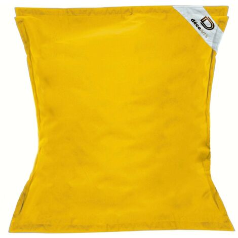 Pouf Géant XXL Déhoussable, Flottant pour Piscine, Deco Arts Jaune miel