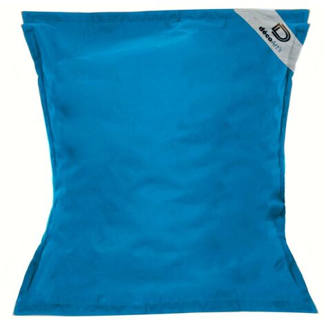 Pouf Géant XXL Déhoussable, Flottant pour Piscine, Deco Arts Bleu pétrole