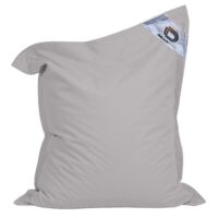 Housse pour pouf géant XXL 180x140cm – Tissu déperlant et anti-UV – Coutures renforcées pour usage intensif – Intérieur et extérieur – Gris galet