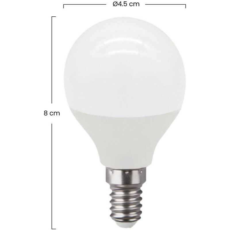 Lot de 3 ampoules LED E14 6W Equi.40W 470lm 15000H