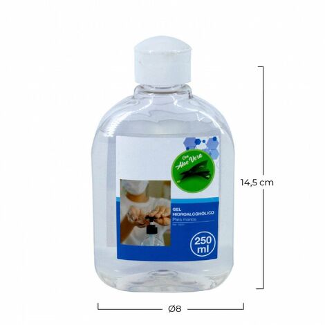Flacon gel hydroalcoolique 250 ml