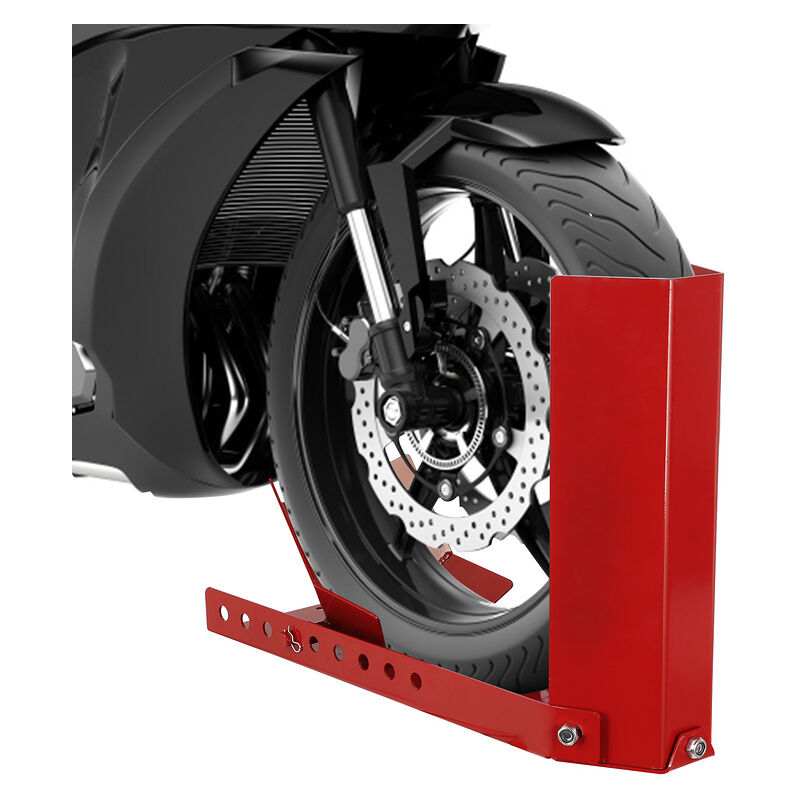 Motorradwippe Motorrad-Ständer Vorderrad Radklemme vorne Montageständer  schwarz