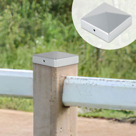 PFOSTENKAPPEN AUS Edelstahl , Nirosta Pfostenabdeckung Pyramide 80 X 80 Mm EUR 6,49 - DE