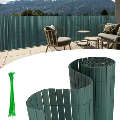 Alpstorm Sichtschutzmatte 180x300cm Anthrazit - PVC Lamellen Wetterfest